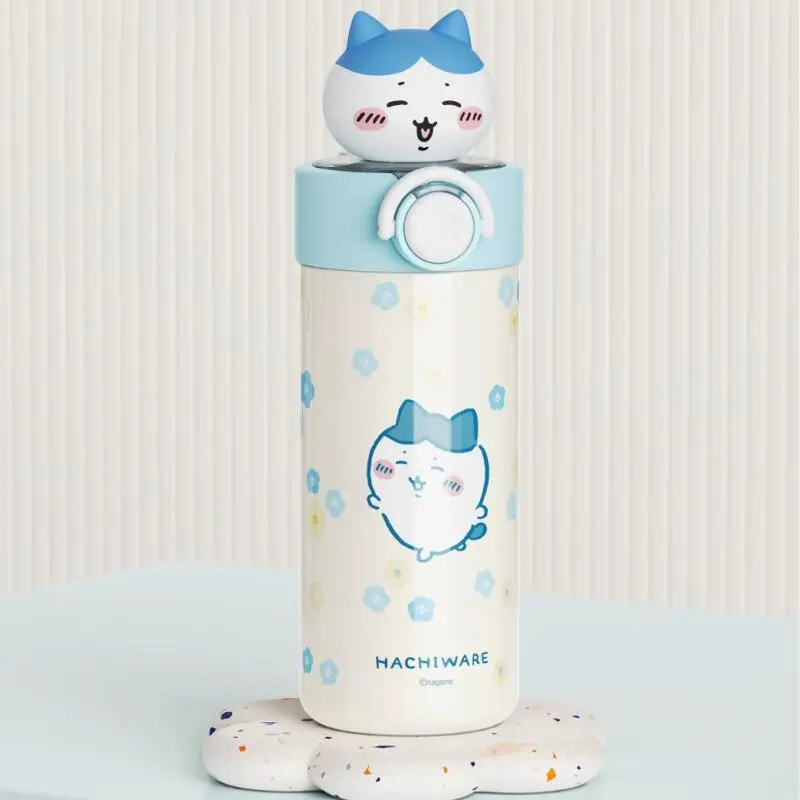 450Ml 316 Thermos Cup Cute Chiikawa Kawaii Usagi Hachiware Straw Cup Children Student Water Cup Outdoor Portable Cup Girls Gift