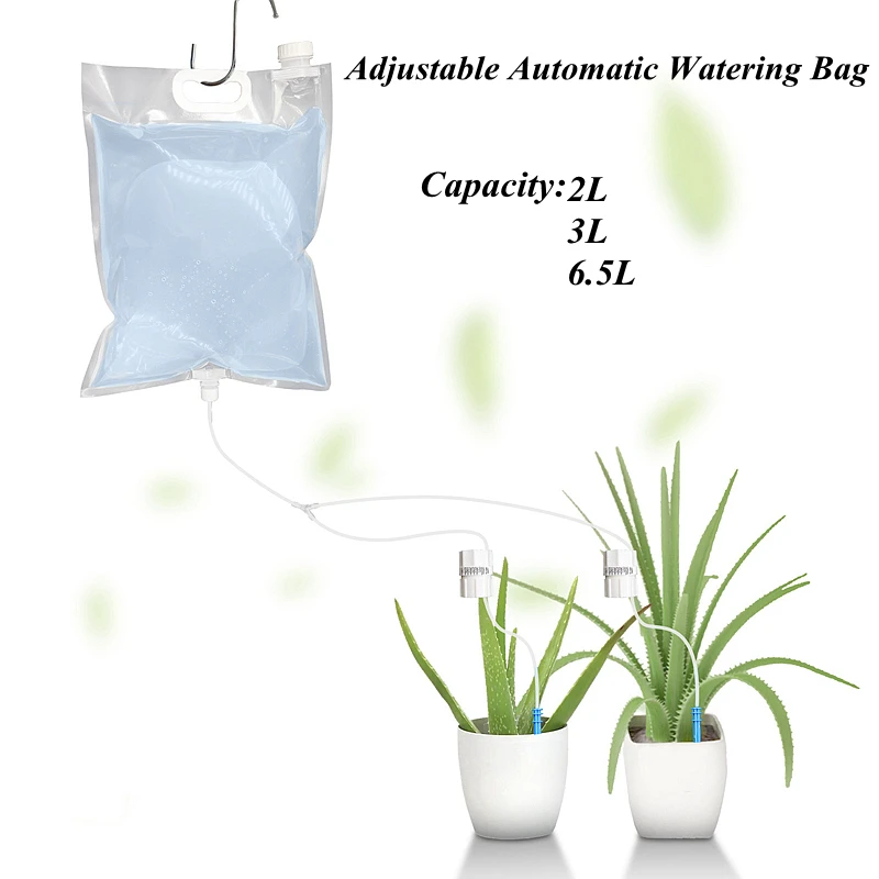 

2L/3/L/6.5L Adjustable Dripping Rate Drip Water Bag Plant Potted Garden Plants Automatic Drip Irrigation Self Watering Device