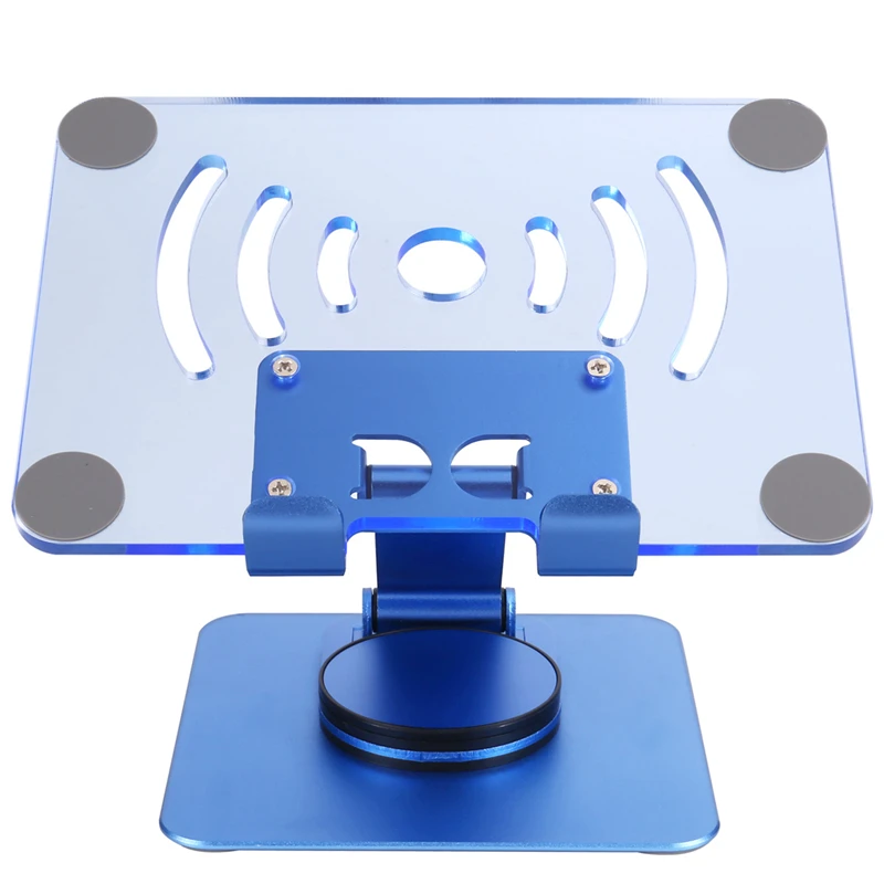 360° Rotating Tablet Stand Adjustable Portable Acrylic Desktop Stand For Tablets Up To 12.9 Inches