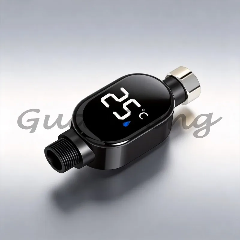 External LED Digital Shower Thermometer, Real-Time Water Temperature Display Bathroom Shower Accessory