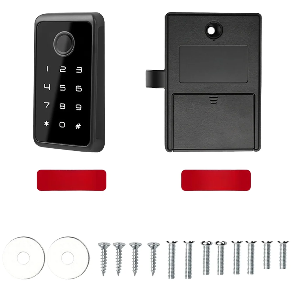 Electronic Fingerprint Password Lock For Smart For Touch Cabinet Locker With Peep Code And Type C Charging For Gym Wardrobe