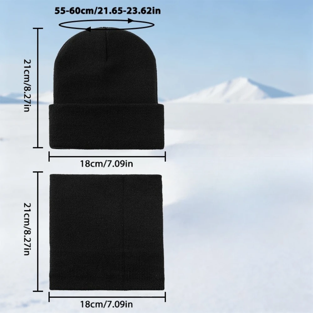 Adult FASHION Knitted Hat Scarf and Glove Mix Style Multi functional Windproof and Cold proof Gift for Friends and Family