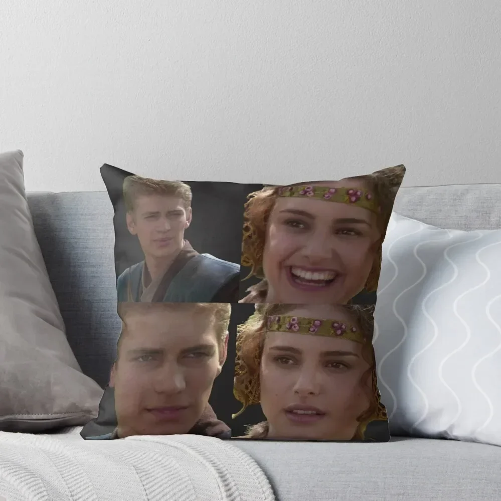 

anakin padme meme Throw Pillow Couch Pillows Throw Pillow pillow