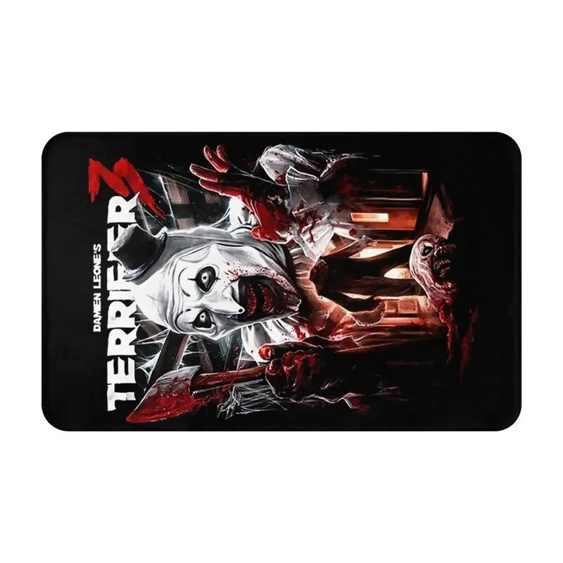 Custom Terrifier Movie Poster+5 Doormat Anti-Slip Bathroom Kitchen Mat Living Room Floor Door Entrance Carpet Rug