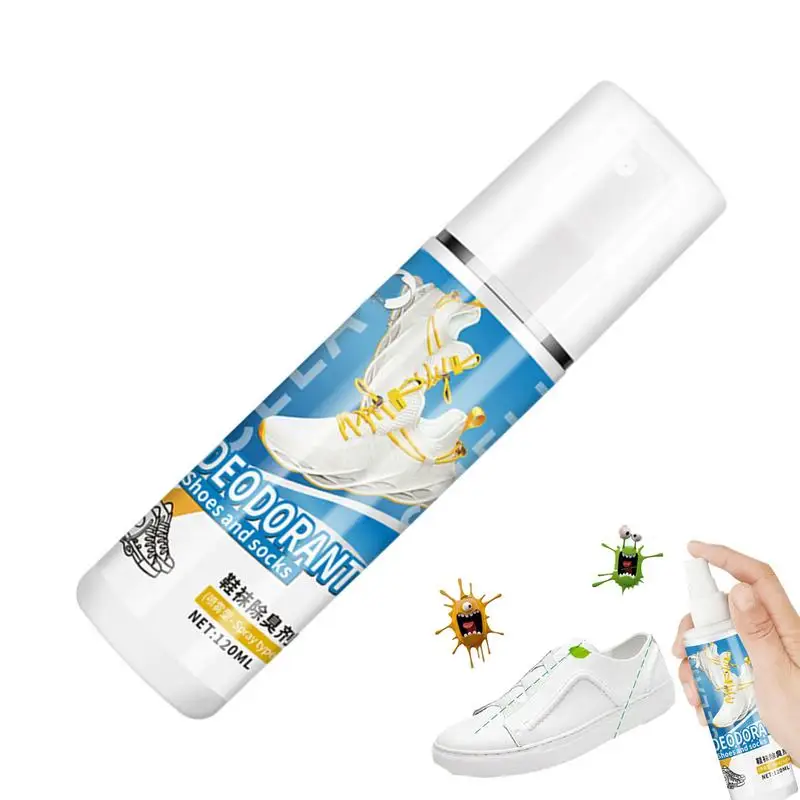 120ml scarpa Oder Remover odore del piede scarpa odore deodorante rimozione degli odori Spray piede artefatto calzini cura dei piedi