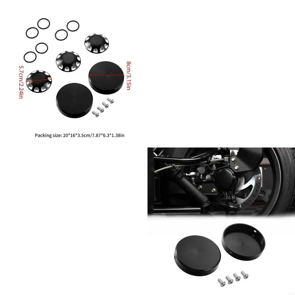 F1CF Aluminum Axles Caps Rear Wheel Bearing Caps Guard Cover Protectors Guards For Can