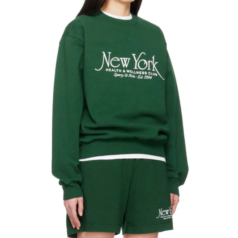 Estilo vintage americano esportivo crewneck sweatshirts feminino em torno do pescoço algodão casual pulôver outono estilo vintage 90's jumpers