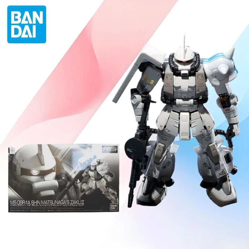 

Низкая цена, в наличии: Оригинальная модель BANDAI RG 1/144 SHIN MATSUNAGA'S ZAKU2 в коробке, фигурка-игрушка, подарок для детей, упаковка в пенопластовой коробке.