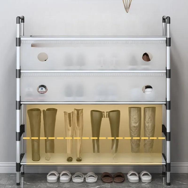 

Multi Layer Dust-proof Shoe Rack, Simple and Multifunctional Home Door Shoe Cabinet, Indoor Space Saving Dormitory Storage