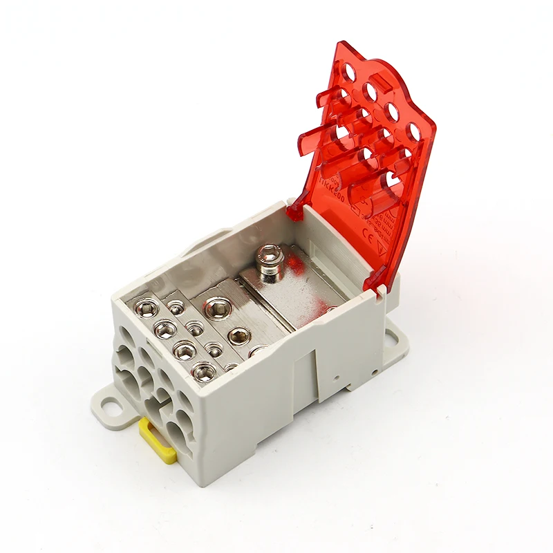 UKK500A 690V DC AC High Current Terminal Block DIN Rail Type Single Pole Junction Box Distribution Box Wire Connector