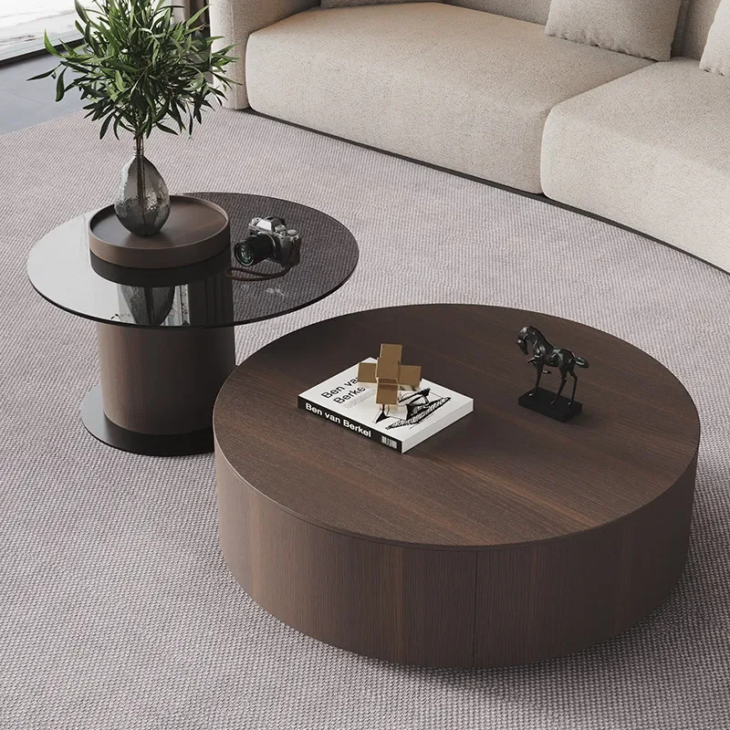 Luxury Round Coffee Table Minimalist Small Space Modern Coffee Table Living Room Nordic Meuble De Salon Living Room Furniture