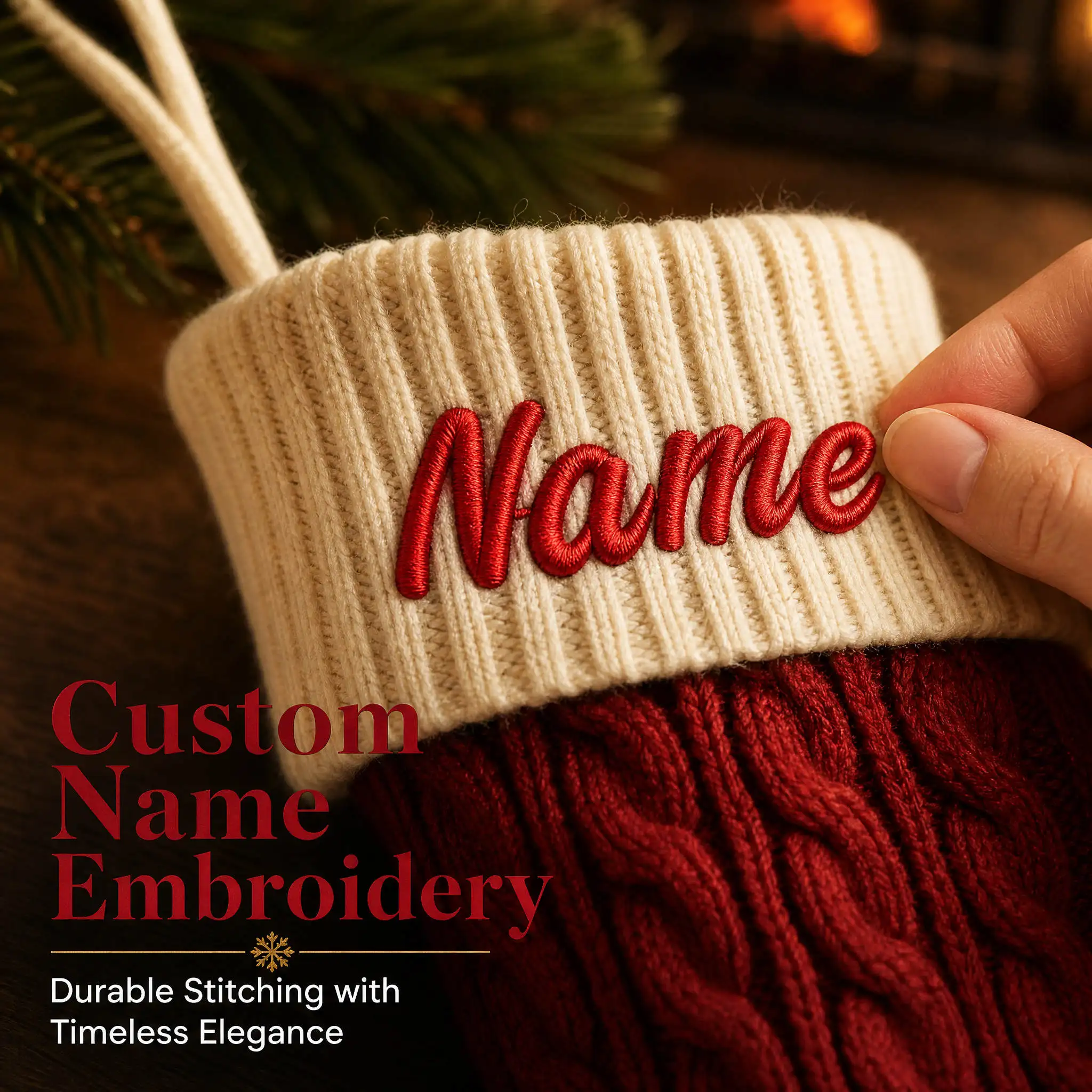 Personalisierbare Weihnachtsst – Embroidery Xmas Stocking Bewertung und Preis