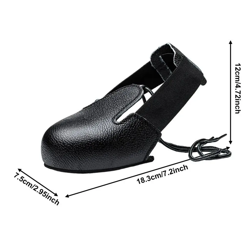 Toe Cap Safety Shoe Cover for Men Women Anti Smash Guard Covers with Adjustable Strap Overshoe Size 35-46 Protective Shoe Cover