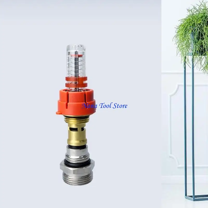 31GJ Water Distributor Insert Adjustable Flows Meter Temperature Control Achieve Perfect Room Temperatures for Floor Heating