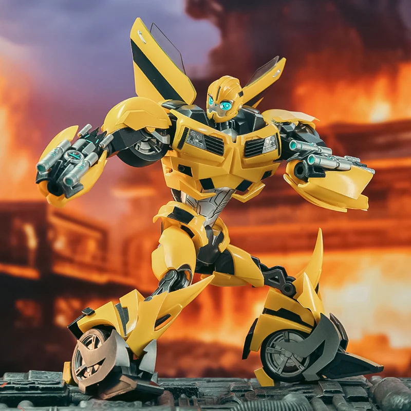 【สินค้าเฉพาะจุด】ของเล่นแปลงร่าง IW-08 Metallic BEE Warrior Action Character Model Original Box Collection Gift ของขวัญวันเกิด