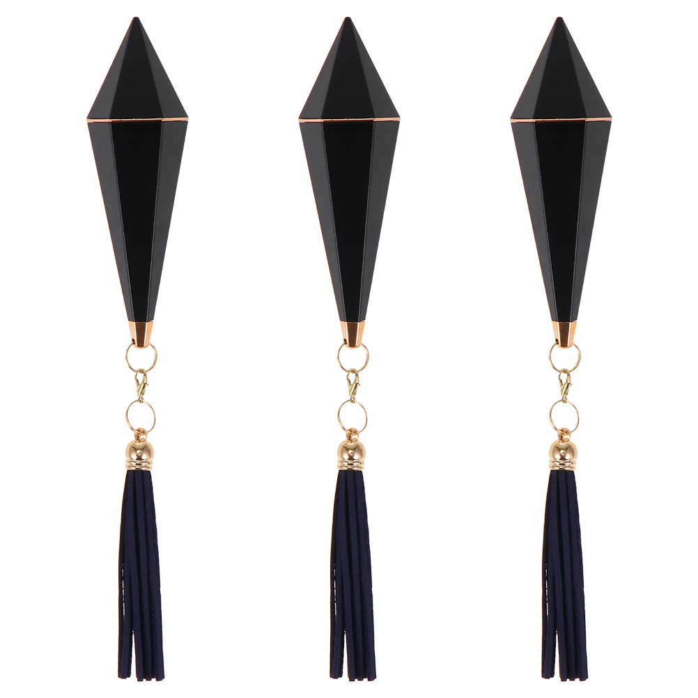 3 قطع من حاويات أحمر الشفاه الأنيقة المزودة بشرابة أنبوب كريم الشفاه الفارغ المتين لمستلزمات مكياج الرحلة وحامل كريم الشفاه #1