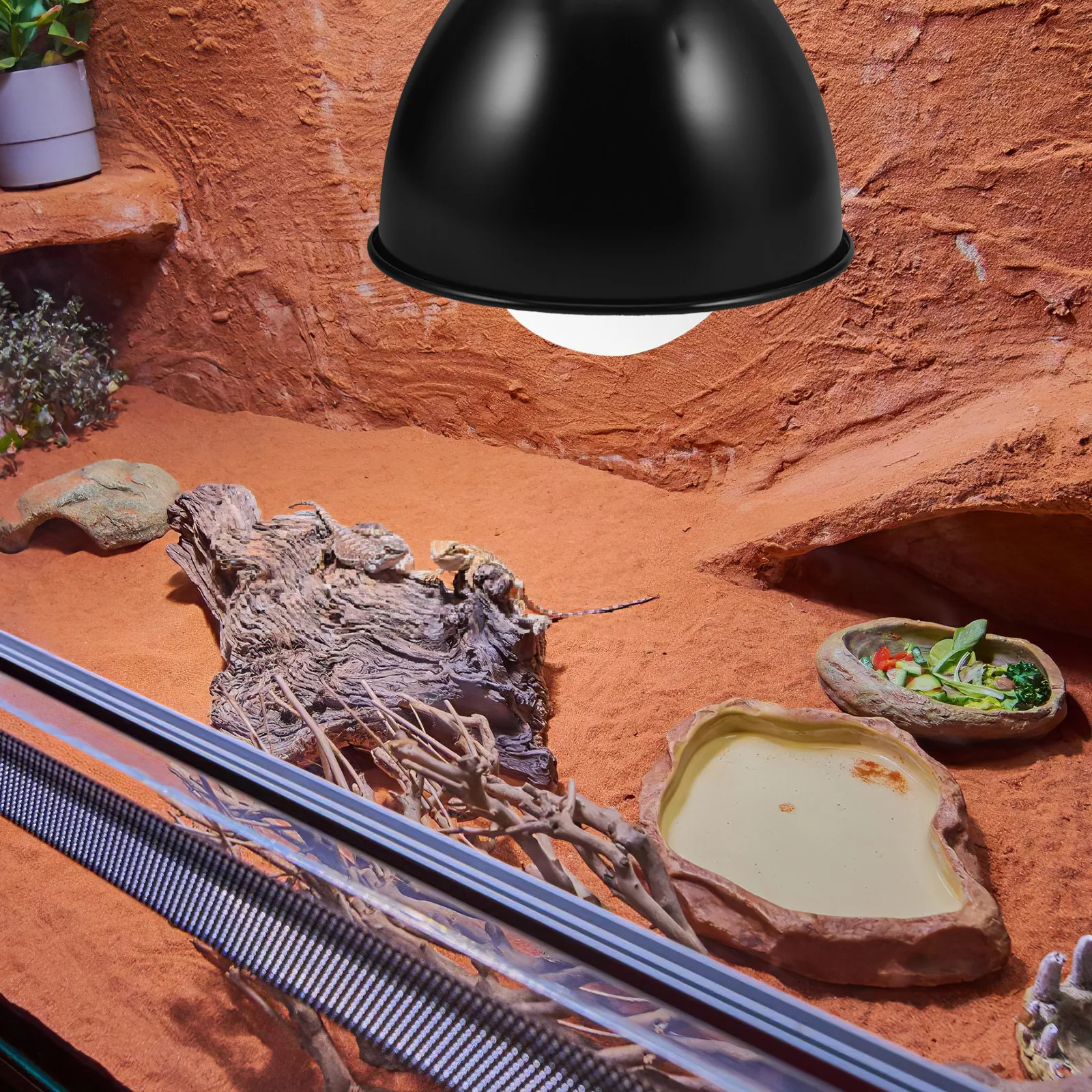 

Защитный кожух для лампы-нагревателя для кур и рептилий, металлический купол 2 дюйма для птичника и клетки для животных, предотвращающий ожоги.