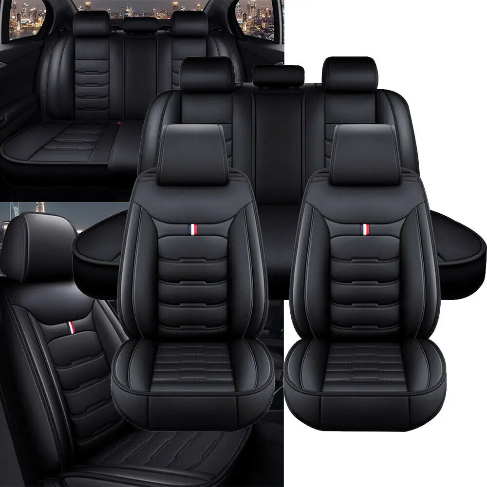 For Toyota RAV4 Cover 5-Seat Front + Rear Protectors Full Set Leather Car Seat