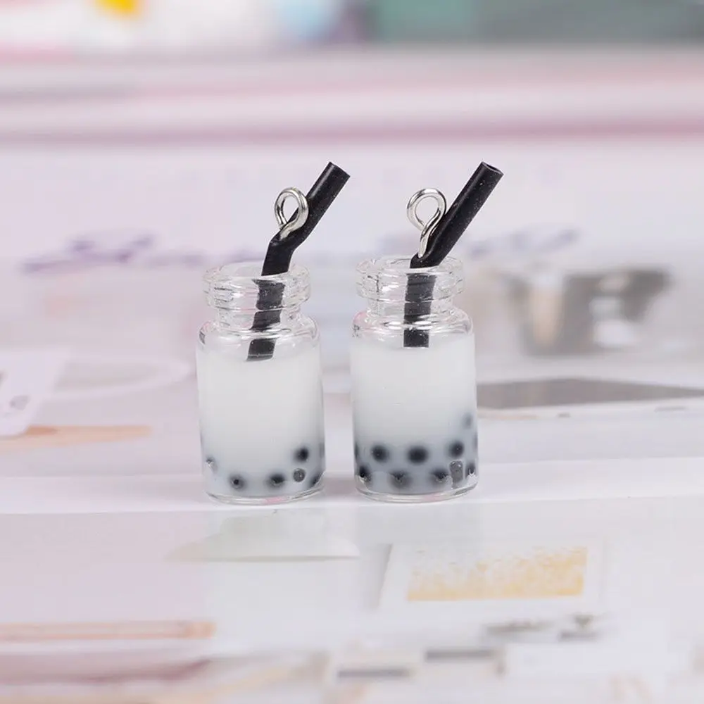 Design Colorful Bracelet Accessories Resin Earrings Gift For Girls Pearl Milk Tea DIY Making Charms Pendant Jewelry Making