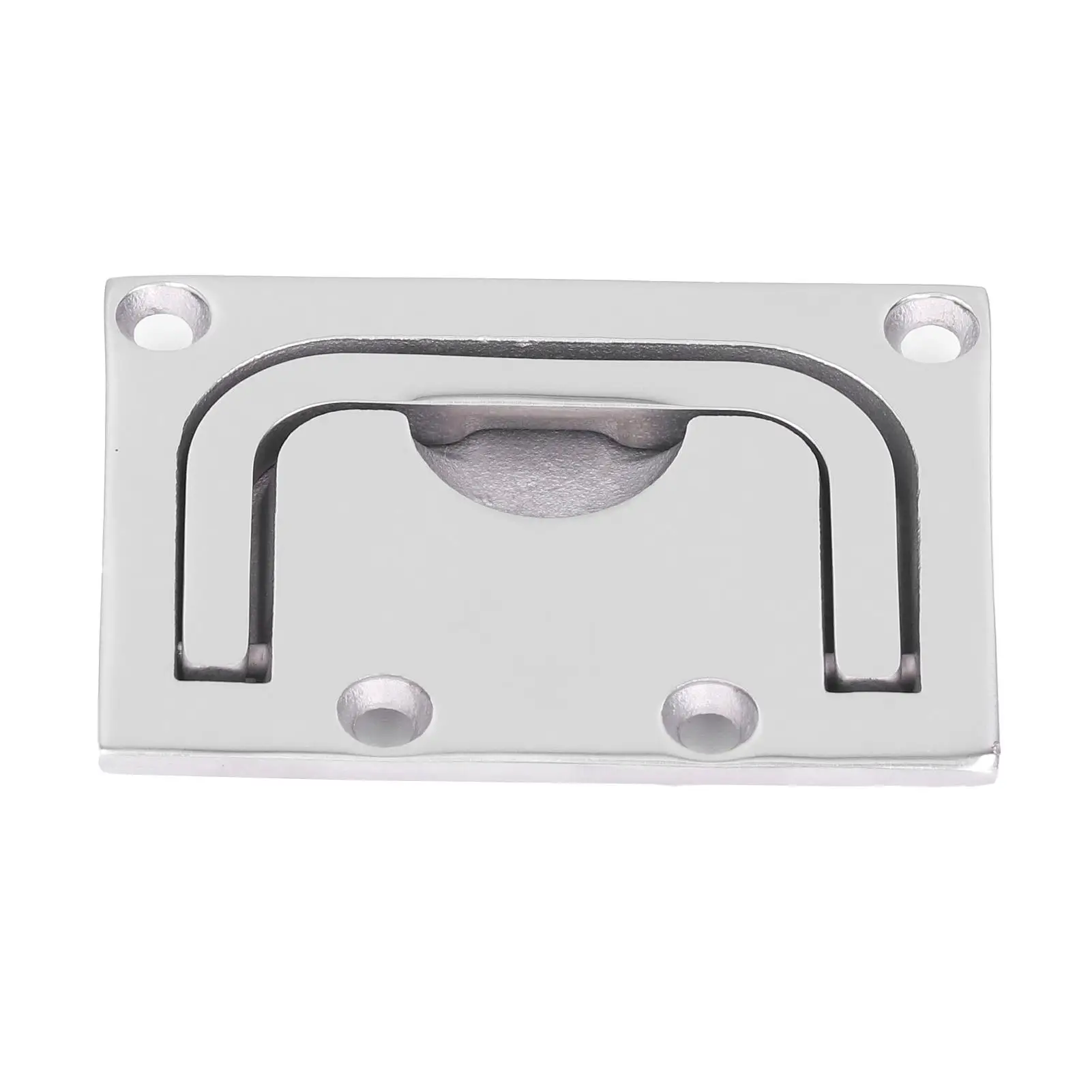 Stainless Steel Flush Lift Deck Cover Handle 76x56mm 96x69mm Marine Boat Accessory