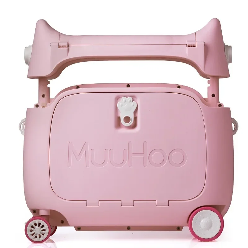 Hot Selling PP Travel Bag Multi-function Big Capacity Carry On Children Suitcase Cute Cat Hard Kids Luggage Case MuuHoo Bed Box