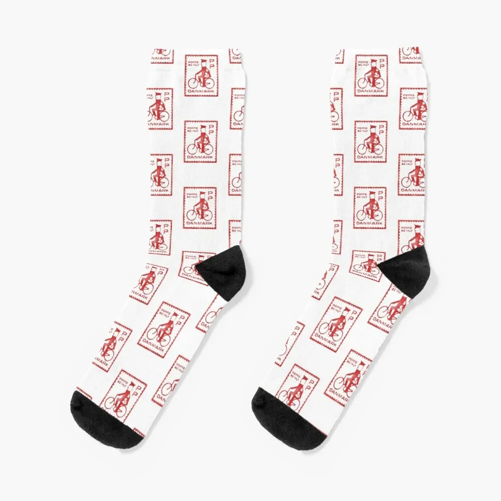 

Denmark Stamp Socks gift Stockings Mens Socks Women's