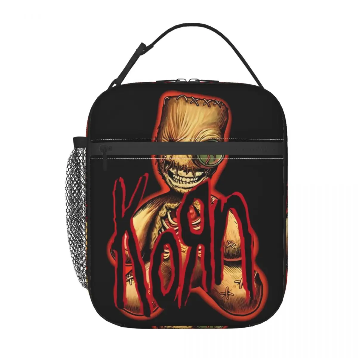 

Korn Rock Band Product Insulated Lunch Bag For Office Food Storage Bag Portable Cooler Thermal Lunch Boxes