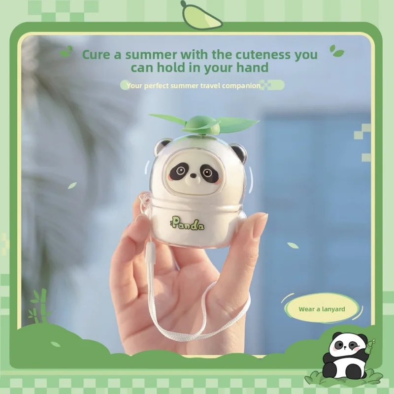 Lu Ye handheld mini panda fanusbRechargeable Cute Portable Children's Small Fan Manufacturer Wholesale