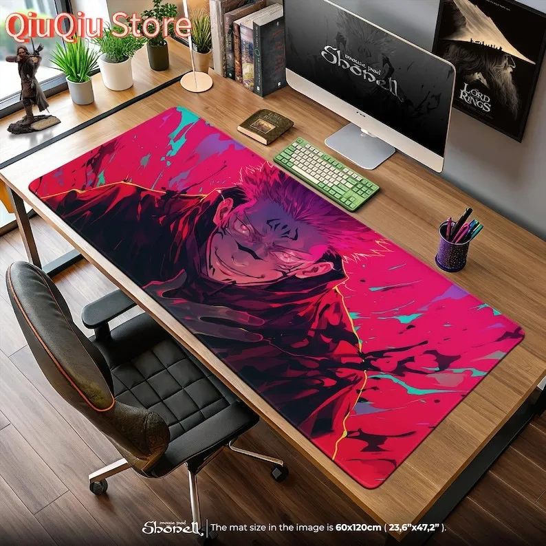 

Sukuna Evil Grin Mouse Pad - Jujutsu Kaisen Dark Aura Desk Mat, Anime Villain Art Gaming Mat, Ryomen Curse Otaku Gift