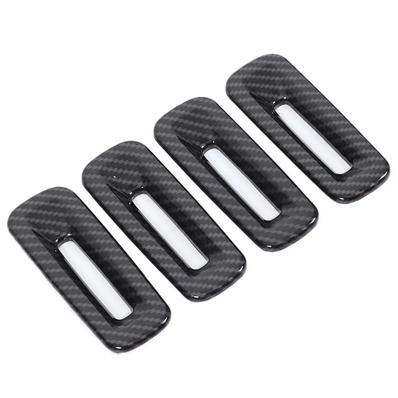 

For Rivian R1T R1S 2022-2025 ABS Carbon Fiber Car Headrest Side Decorative Cover Interior Car Accessories