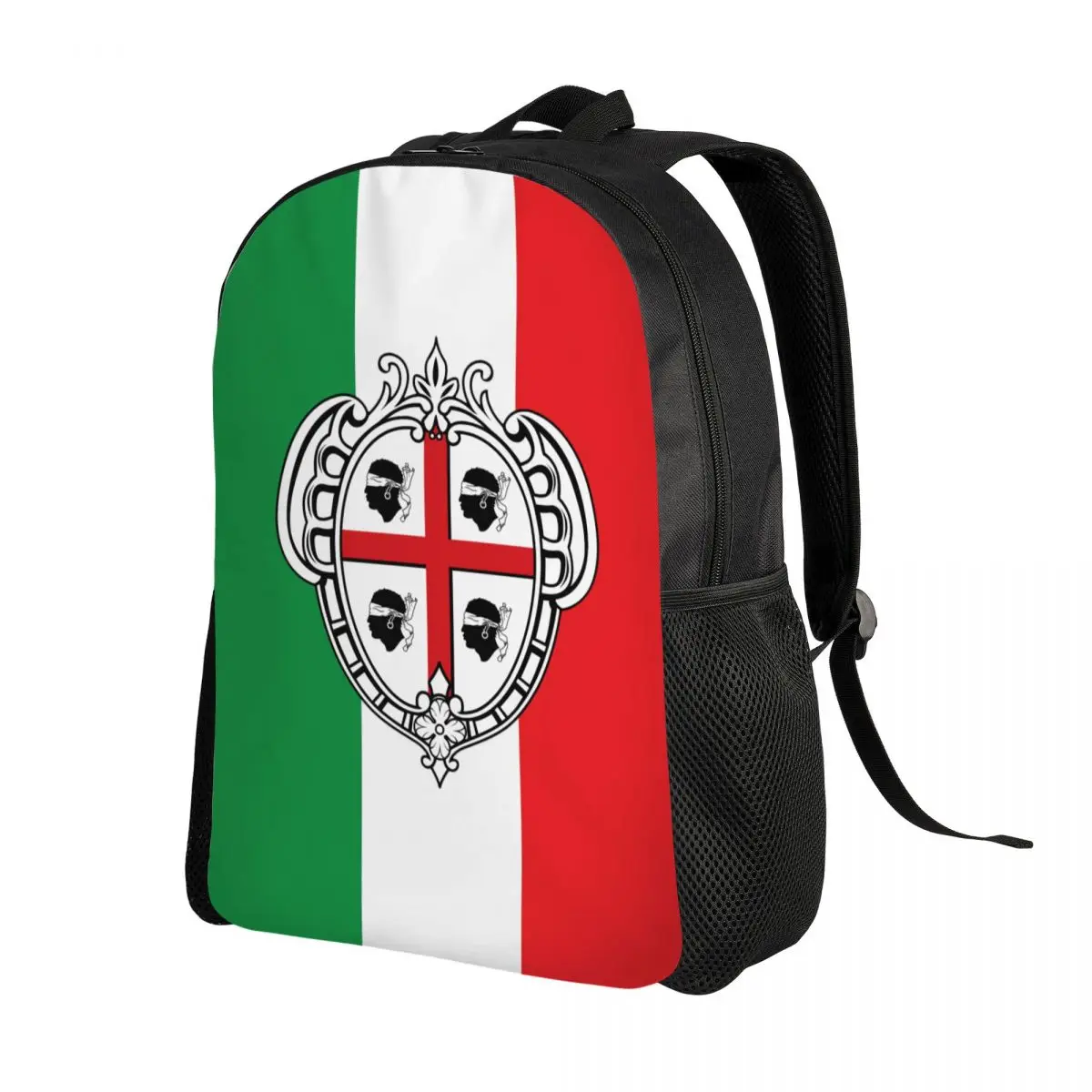 3D Printing Coat Of Arms Of Sardinia Flag Backpacks for Italy Sardegna College School Bags Bookbag Fits 15 Inch Laptop