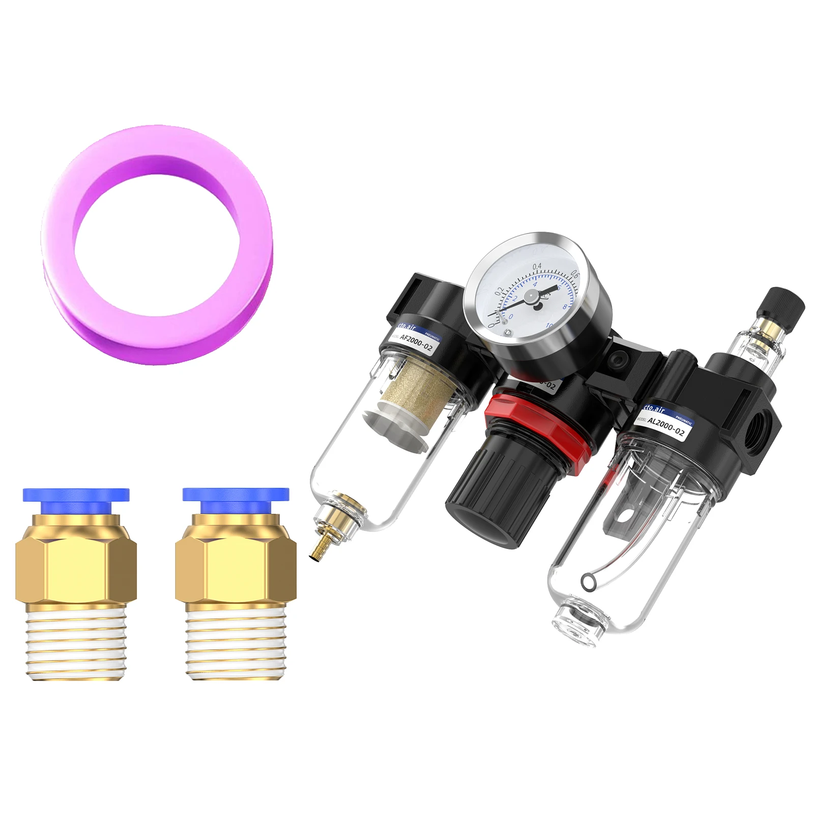 

AC2000 масло-водоотделитель источник воздуха сушильный фильтр воздушный компрессор клапан регулирования давления трехкомпонентная система