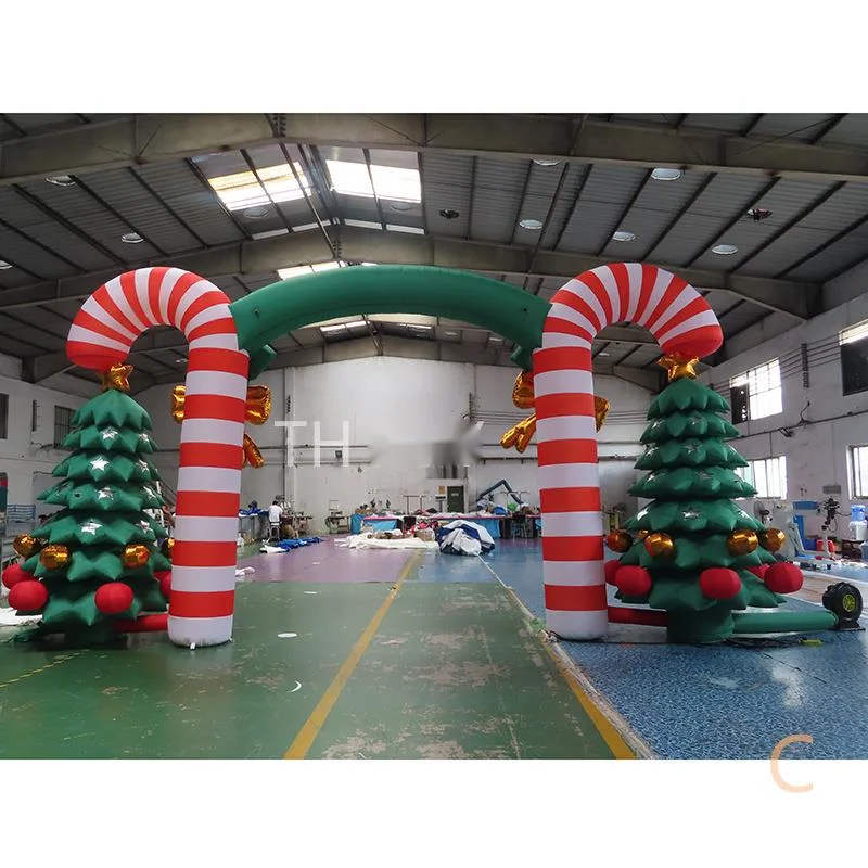 

free shipment outdoor activities 8m 26ft inflatable christmas tree arch christmas archway with balls for decoration