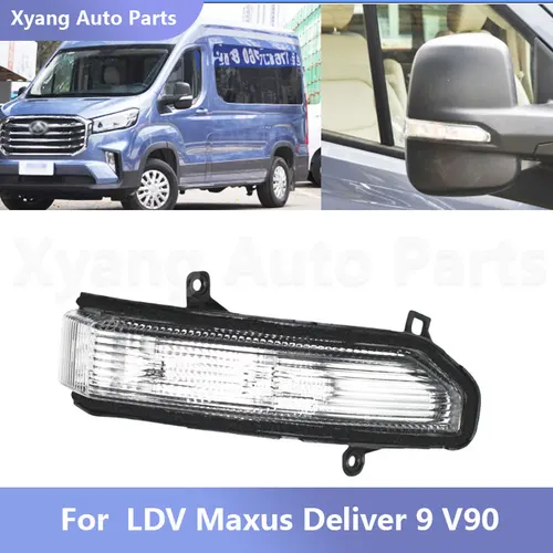 Lámpara indicadora de espejo de puerta, luz de señal de giro para espejo retrovisor para LDV Maxus Deliver 9 V90