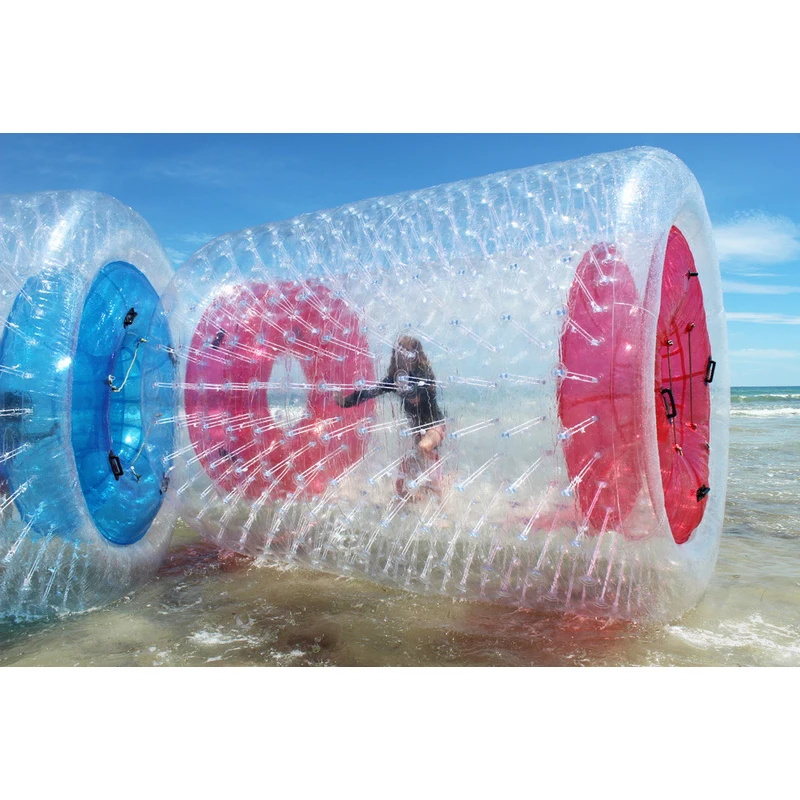 1.0mm TPU Inflatable Water Roller Ball Walk On Water ,Roller Wheel For Adults Or Kids,Inflatable Rolling Ball