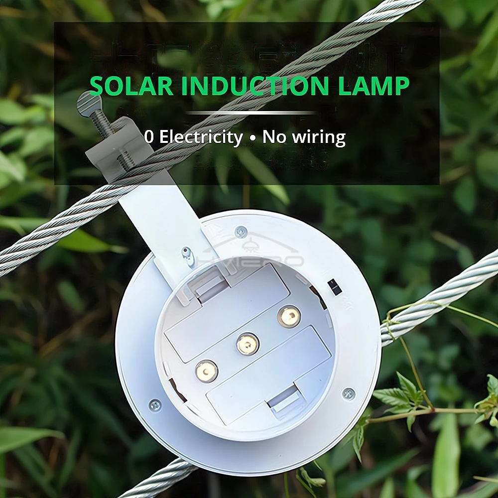 Balcon décoration ambiant voie lumières solaire lumière LED extérieur jardin clôture mur nuit lampe Patio décoratif lustre IP65