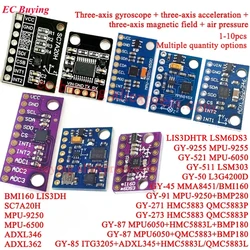 GY-9250 BMP280 GY-91 MPU6500 MPU9250 HMC5883L LIS3DH BMI160 6 9-Axis 10DOF Attitude Gyro+Accelerator+Magnetometer Sensor Module