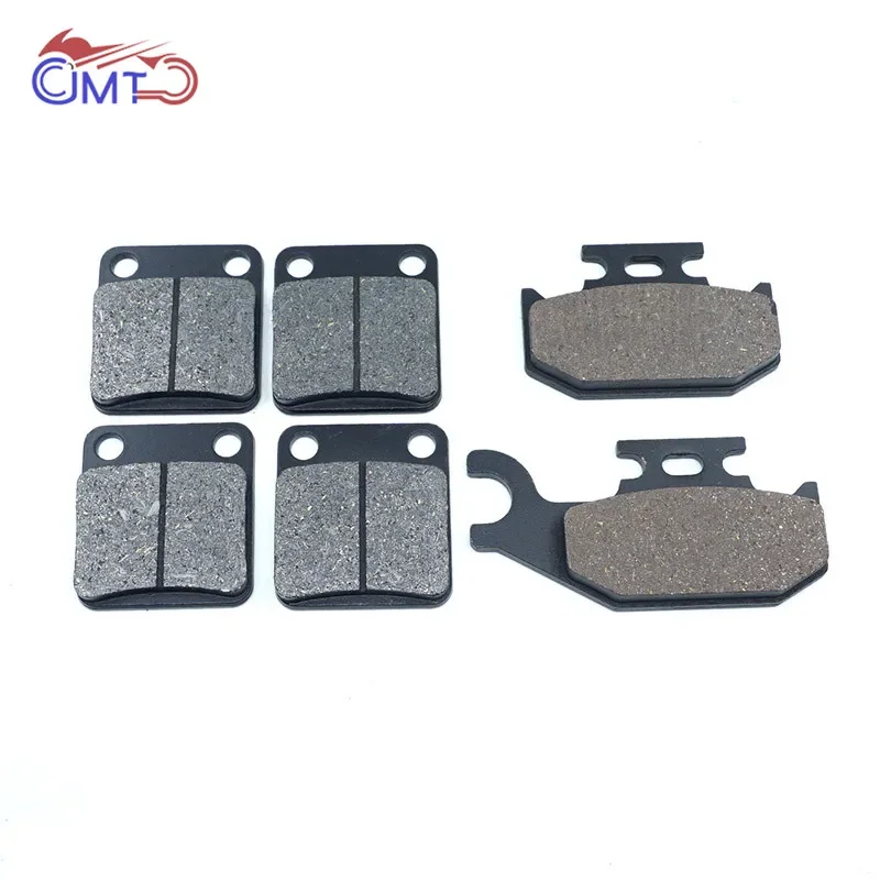 For Yamaha Wolverine 450 4WD YFM45FX 2008-2010 Grizzly 450 4WD YFM45FG 2007-2008 ATV Front Rear Brake Pads Kit Set YFM45