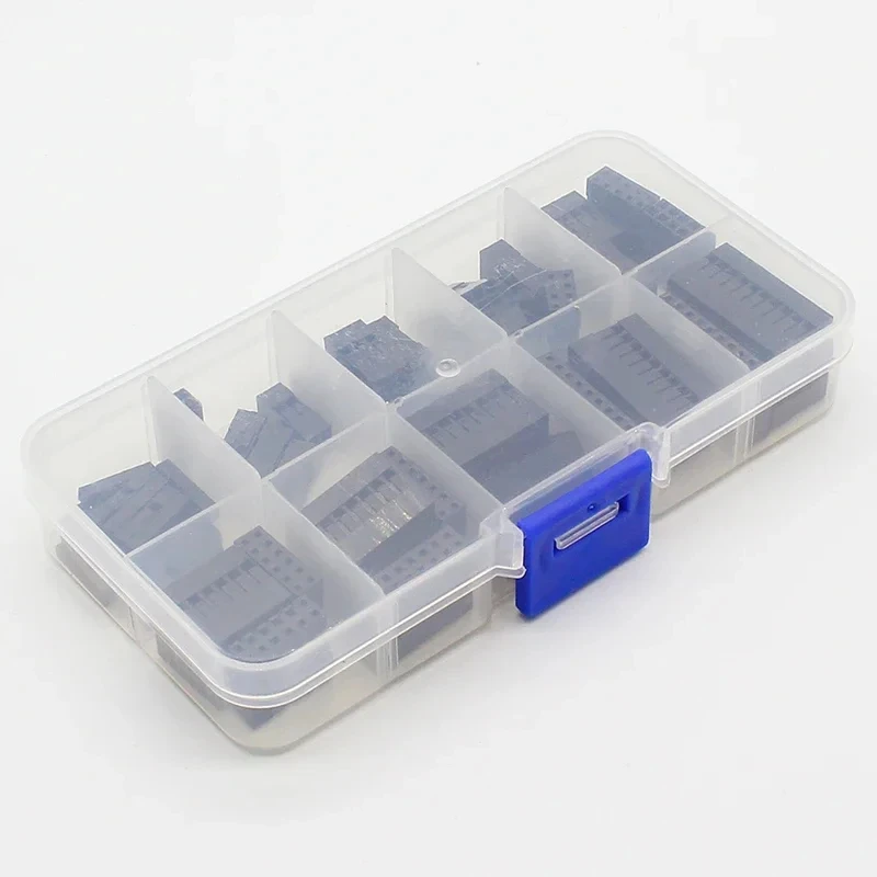62pcs/1Set Dupont Wire Jumper Pin Header Connector Plastic Housing Kit With Box