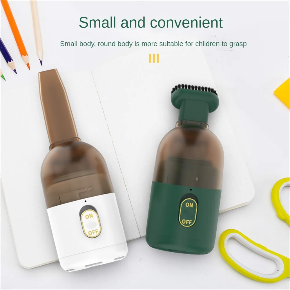 Mini Vacuum Cleaner Green Dust Barrier Net Strong Bass Suction Perspective Dust Bin Mini Compact Houseware Small Vacuum Cleaner