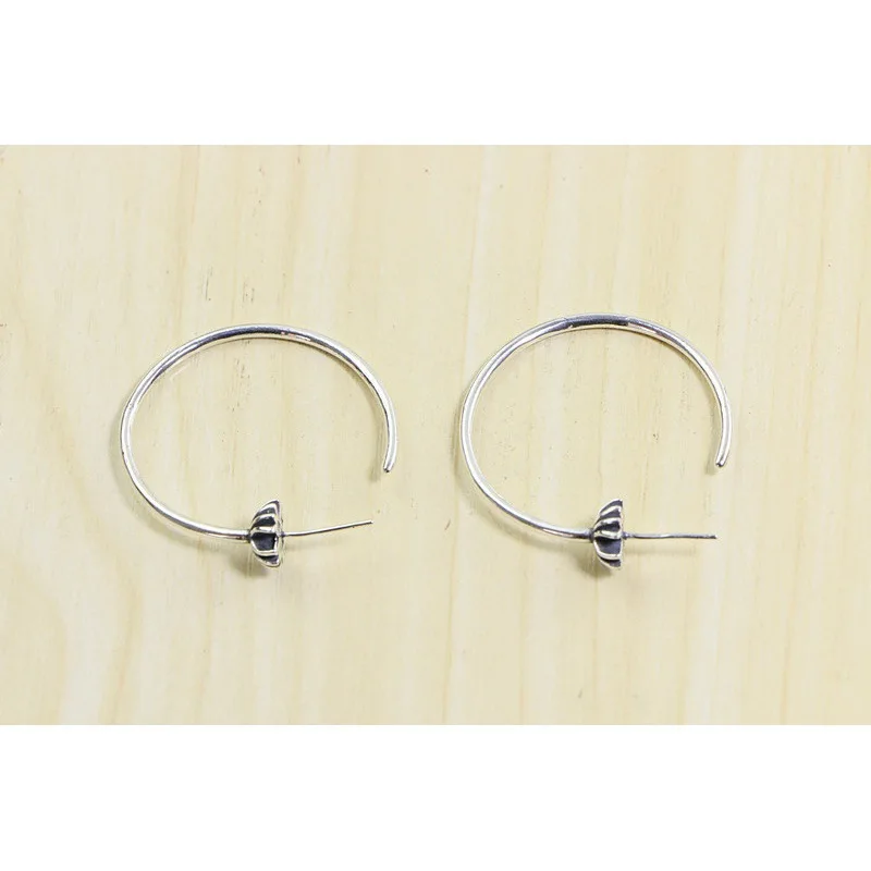 925 sterling silver cross hoop earrings women's stylishsexy earrings korean fashion jewelry casual trendy earrings