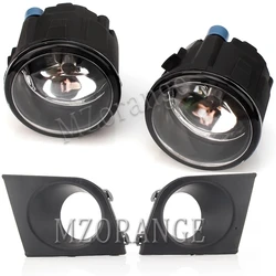 Car Front Fog Light For Nissan Tiida /Latio Style 2007 2008 2009 2010 with Fog Lamp Hood Cover Headlights Foglamp Auto Lights