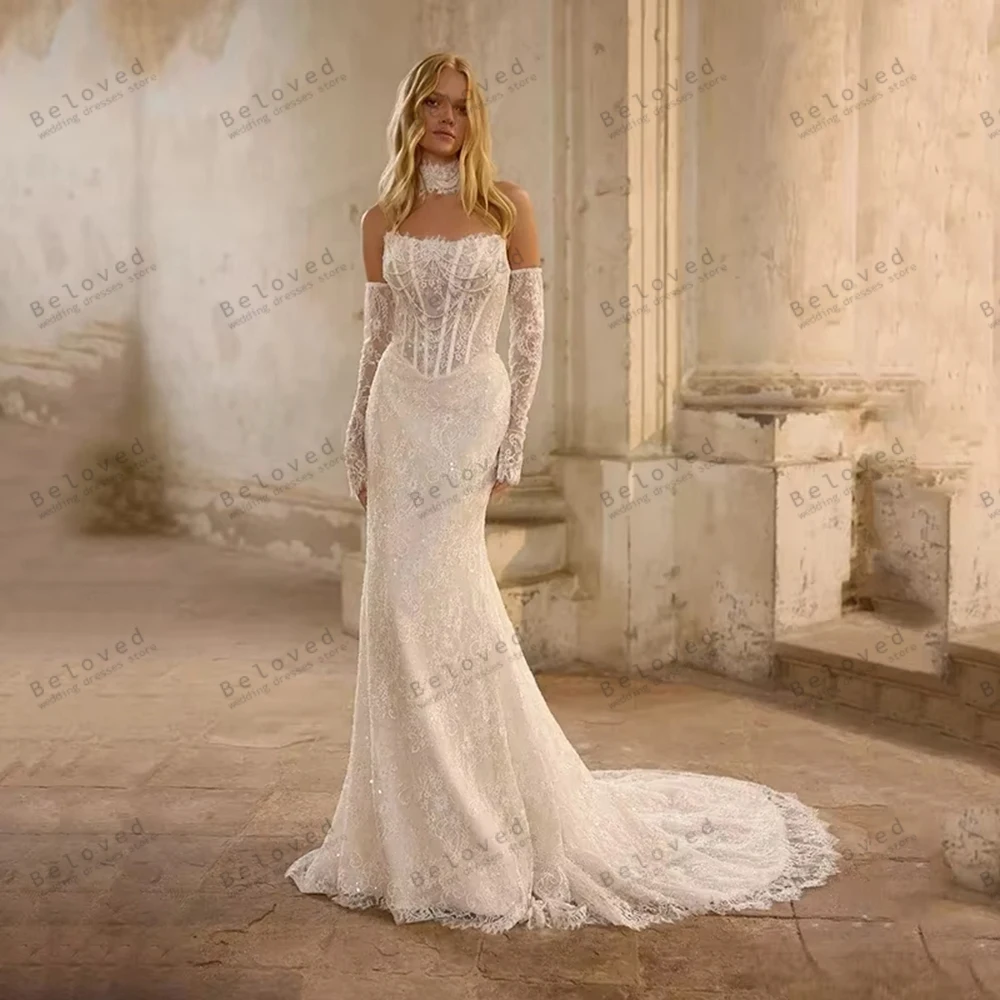 

Modern Wedding Dresses Vintage Bridal Gowns Lace Tiered Robes Off the Shoulder Backless Sexy Vestidos De Novia Customized 2026