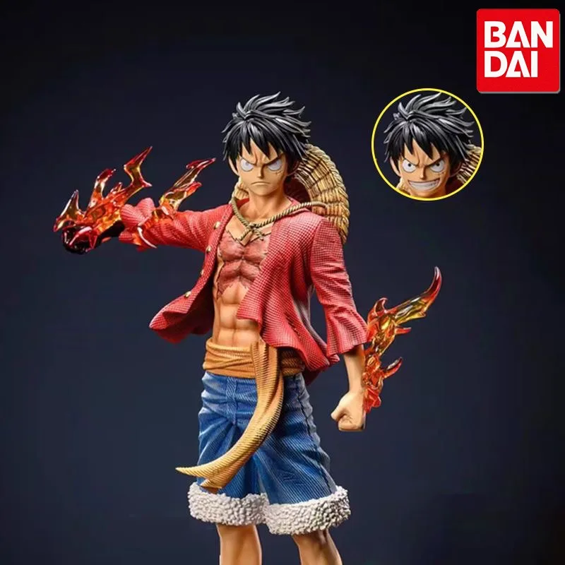 

27cm One Piece Anime Luffy Figures Standing Posture Double Head Meteor Hat Collection PVC Model Doll GK Toys Birthday Gifts