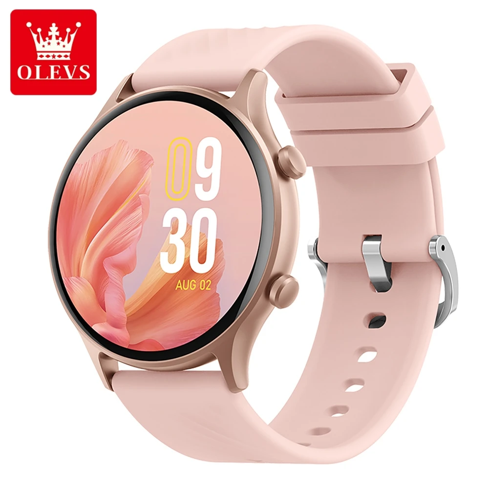 

OLEVS brand smartwatch with round high-definition screen, Bluetooth call, sleep monitoring, NFC offline payment, 8204