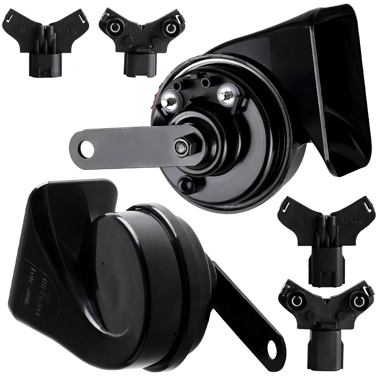 

Car Horn 12V for Hyundai Kia Multifunction Loud High Low 2 Tone Auto Snail Horn Waterproof 128dB (Replacement for Hyundai)