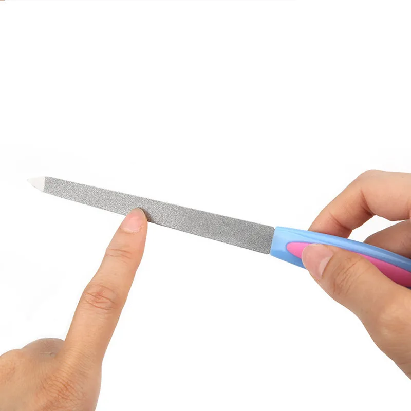 Lima per unghie Rimozione della pelle morta Nail Art Forchetta Rimozione della cuticola Pinza Pusher Trimmer Pedicure in metallo Strumento per la cura delle unghie