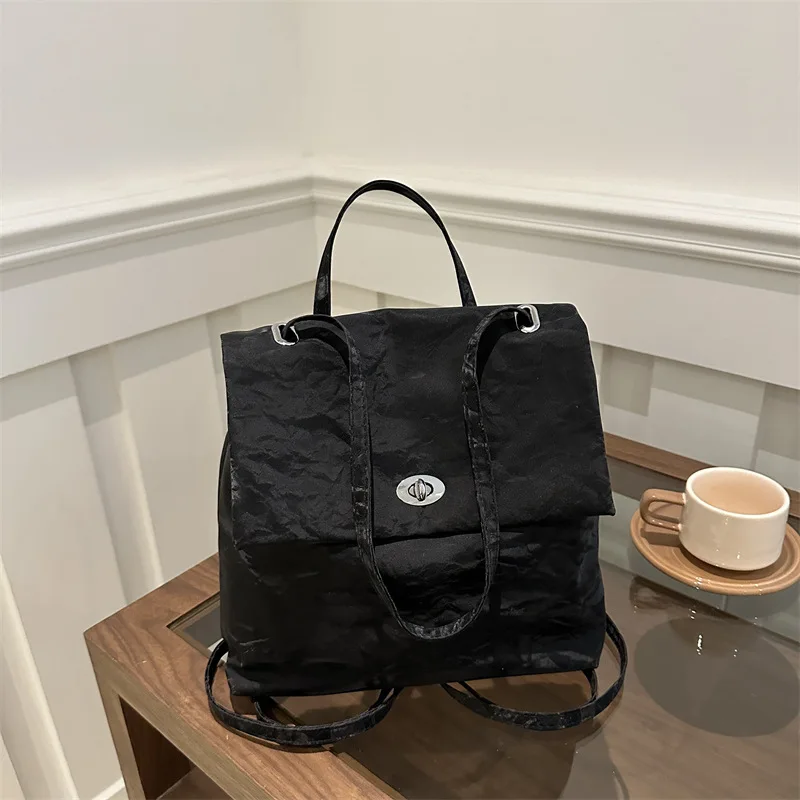 حقيبة ظهر عصرية للنساء من النسخة الكورية، حقائب ظهر جديدة بسيطة وكاجوال ذات سعة كبيرة ومتعددة الاستخدامات لمسافات قصيرة