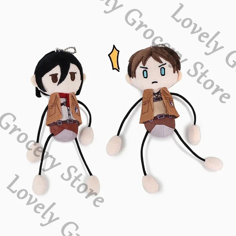 

Аниме Леви Акерман Атака Титанов Микаса·Акерман Shingeki No Kyojin Эрен Йегер Косплей Мультфильм Пушистый Брелок Маусет Подарок