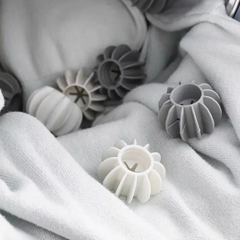 10 قطع من كرات الغسيل السيليكون القابلة لإعادة الاستخدام، تستخدم لإزالة شعر الحيوانات الأليفة ومنع الملابس من العقد. كرات الغسيل